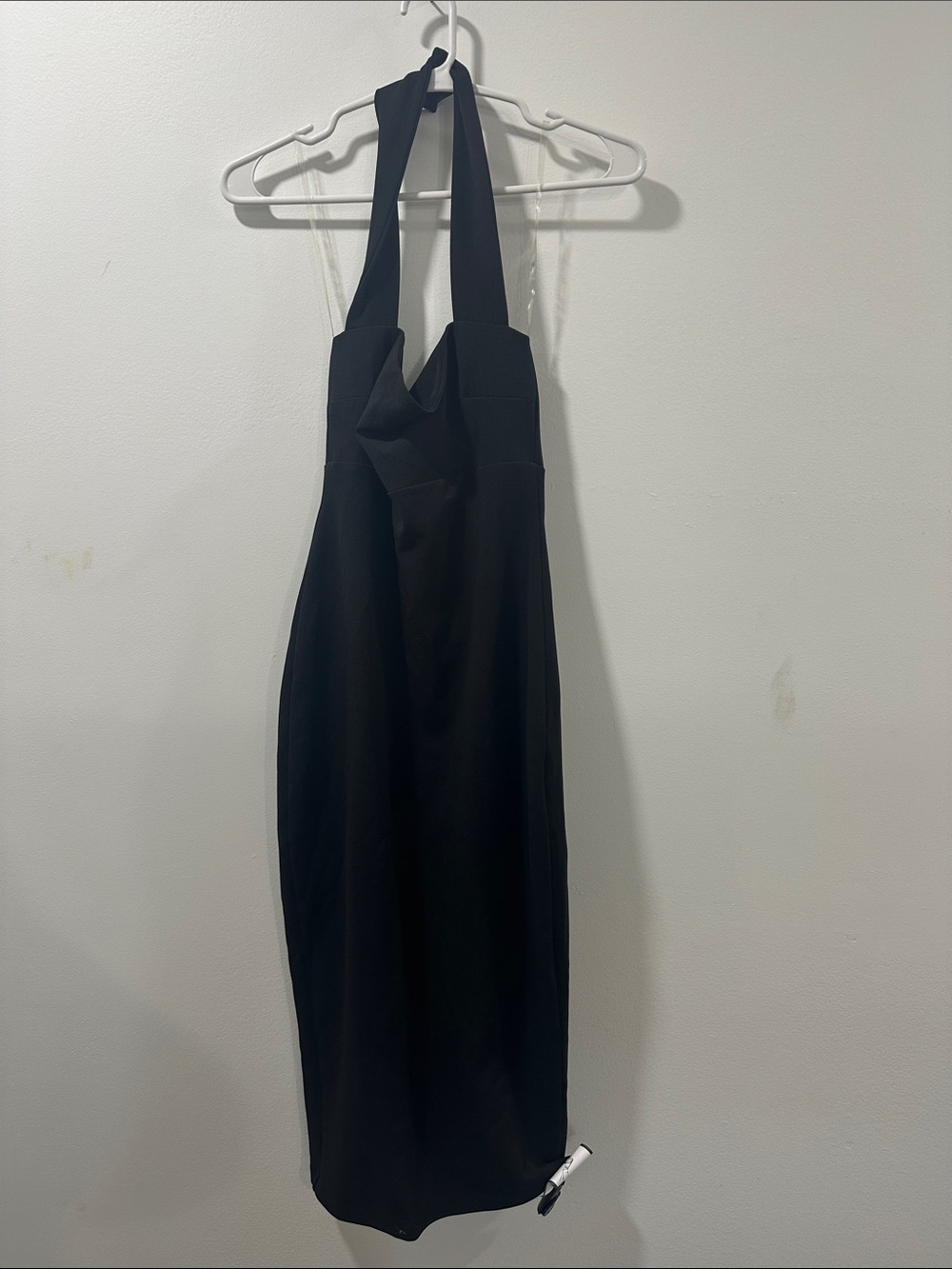 Nookie Black One-Shoulder Midi Dress